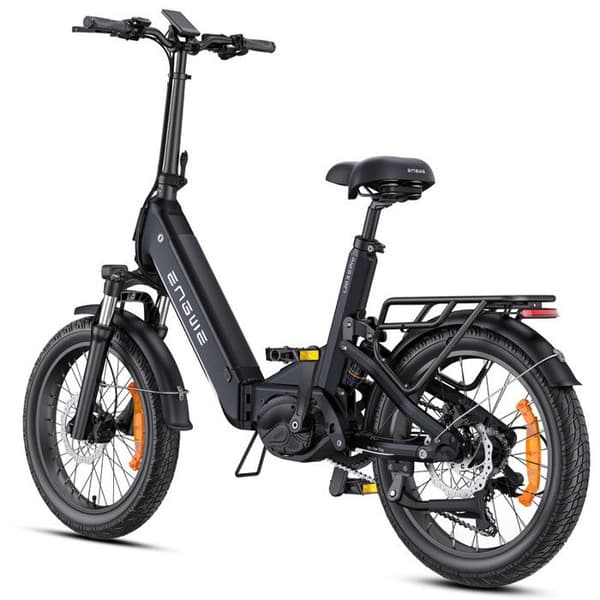 ENGWE L20 3.0 Pro - Fällbar Elcykel 20" - Avtagbart batteri 48V15Ah - Räckvidd 120km - Hydraulisk skivbroms - Svart