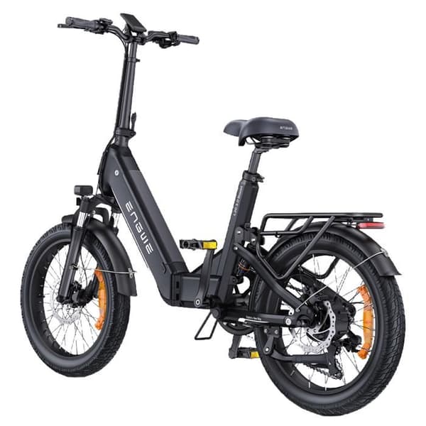 ENGWE L20 3.0 Boost - Fällbar Elektrisk Cykel 20" - Avtagbart Batteri 48V13.5Ah - Räckvidd 100km - Hydraulisk Skivbroms, Svart