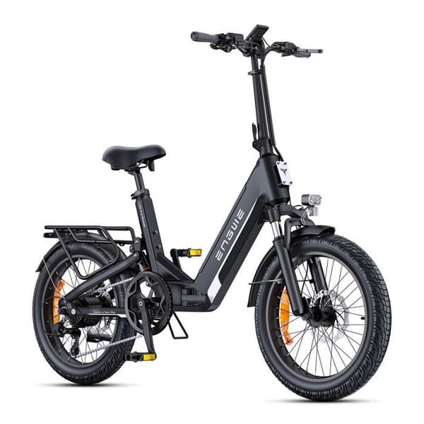 ENGWE L20 3.0 Boost - Fällbar Elektrisk Cykel 20" - Avtagbart Batteri 48V13.5Ah - Räckvidd 100km - Hydraulisk Skivbroms, Svart