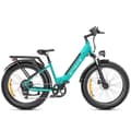 Miniatyrbild 2 av 4: Elcykel ENGWE E26 ST Räckvidd 140 km Motor 250 W Batteri 48V16Ah Framsenor Däck snö 26 tum VTC Fat bike blå