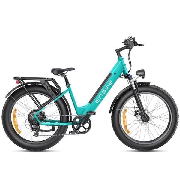 Elcykel ENGWE E26 ST Räckvidd 140 km Motor 250 W Batteri 48V16Ah Framsenor Däck snö 26 tum VTC Fat bike blå