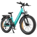 Miniatyrbild 1 av 4: Elcykel ENGWE E26 ST Räckvidd 140 km Motor 250 W Batteri 48V16Ah Framsenor Däck snö 26 tum VTC Fat bike blå
