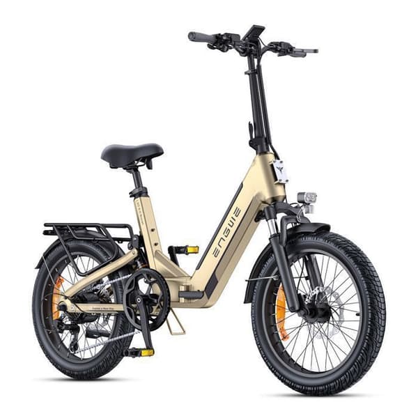 ENGWE L20 3.0 Boost - Elcykel Fällbar 20" - Avtagbart Batteri 48V13.5Ah - Räckvidd 100km - Hydrauliskt Skivbroms, Guld
