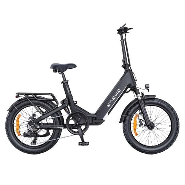 ENGWE L20 3.0 Boost - Fällbar Elektrisk Cykel 20" - Avtagbart Batteri 48V13.5Ah - Räckvidd 100km - Hydraulisk Skivbroms, Svart
