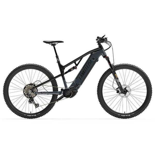 LANKELEISI GT800 500W BAFANG Cykel med centrummotor, Samsung-batteri 20Ah, Däck 26"*2,4", Shimano 12 växlar, grå.