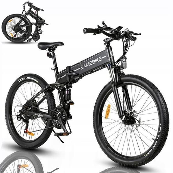 Vikt e-cykel SAMEBIKE LO26-II 900W 48V 21-växlad 26" Svart E-Bike VTT Stad Universitet Student Ungdom Vuxen Man Kvinna Present