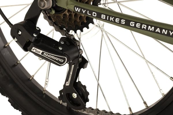 WYLD mountainbike til børn Fully 20'' Zodiac grøn 6 gear RH 31 cm M300K