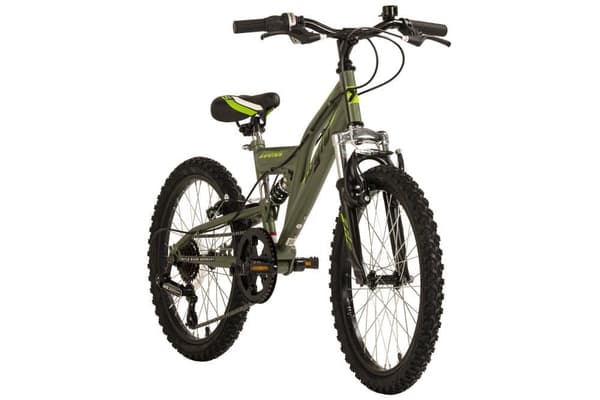 WYLD mountainbike til børn Fully 20'' Zodiac grøn 6 gear RH 31 cm M300K