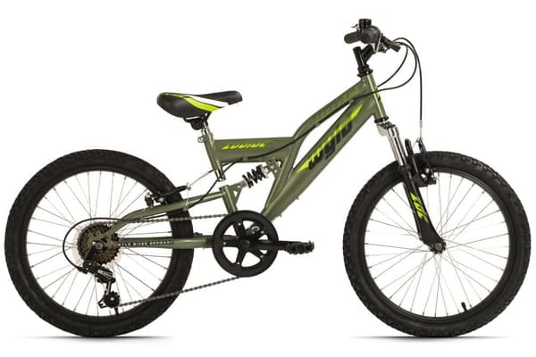 WYLD mountainbike til børn Fully 20'' Zodiac grøn 6 gear RH 31 cm M300K
