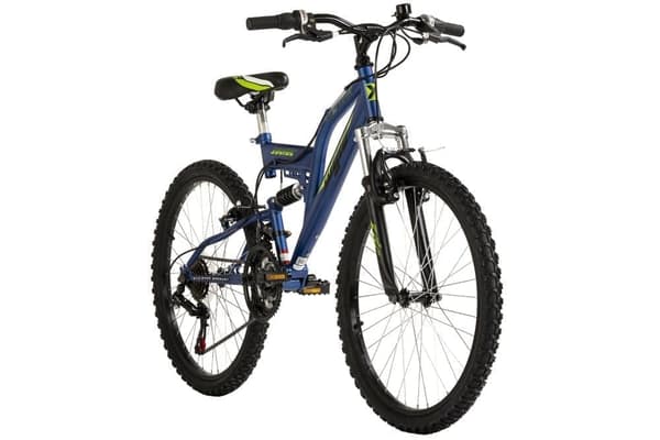 WYLD mountainbike til børn Fully 24'' Zodiac 18 gear RH 38 cm M302K