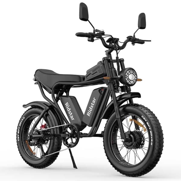 Ridstar Q20 Pro 20'' fuld affjedret dobbeltmotor elcykel, 2*1000W motorer, 40AH batteri, 7 gear, hydraulisk bremse