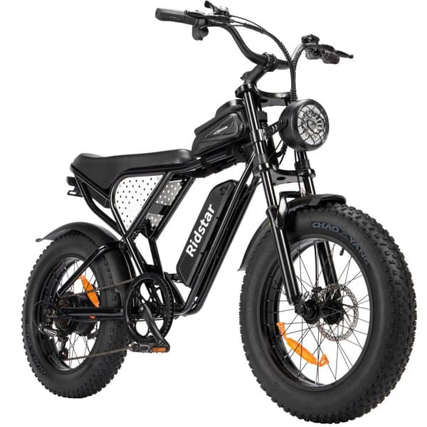 Ridstar Q20 MiNi aikuisten leveä rengas sähköpyörä, 750W moottori, 15AH akku, 7 vaihdetta, mekaaniset jarrut edessä ja takana, 20''*4.0 rengas