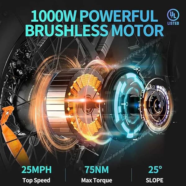 Ridstar Q20 MiNi aikuisten leveä rengas sähköpyörä, 750W moottori, 15AH akku, 7 vaihdetta, mekaaniset jarrut edessä ja takana, 20''*4.0 rengas