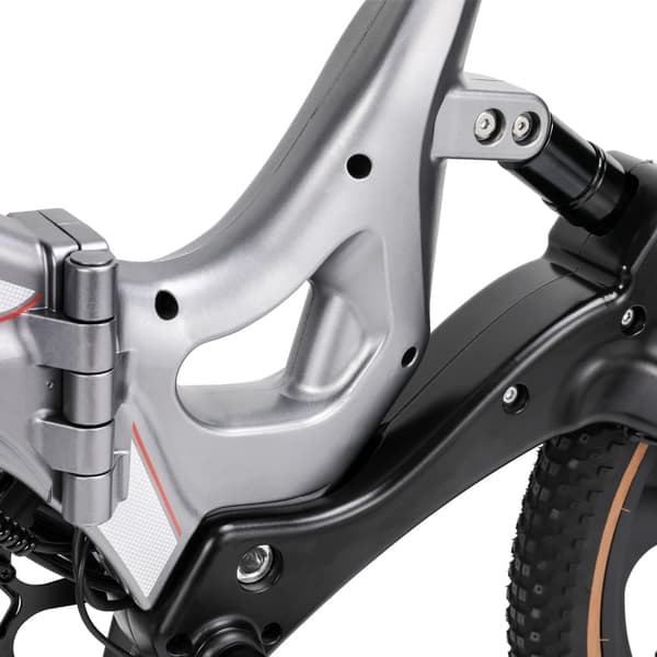 MIHOGO RX 2.4 folde elcykel, 500W motor, 12.8AH batteri, stel af magnesiumlegering, 20*2.4 dæk, softtail elcykel