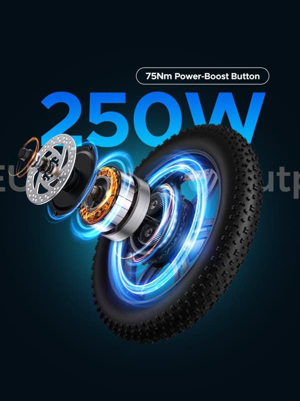 ENGWE L20 Boost E-Bike: 126 km:n toimintasäde, tehostusmomentti, 20x4,0 renkaat ja 7-vaihteinen Shimano kaupunki-/maastoajoon