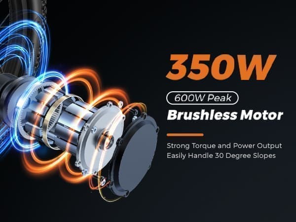 ENGWE T14 350W elcykel: 32 km/t hastighed, 48V10Ah batteri, 14" kompakt bypendler med mekaniske bremser