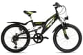 Miniatyrbillede 1 af 9: WYLD børnemountainbike Fully ATB 20" Zodiac sort-grøn 6 gear RH 31 cm 304K