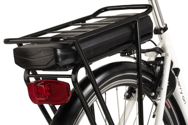 E-City Bike Ladies 28'' Carry On E-Bike hvid 3 gear 250W 36V/13 Ah 190E