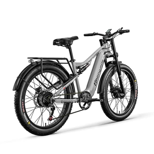 Shengmilo S600 1000W*2 & 17.5AH elcykel för vuxna, 45km/h & 75km räckvidd, 26*3.0 fettdäck, dubbla motorer, samsung batteri