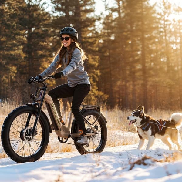 Shengmilo S700 1000W*2 & 17.5AH elcykel för vuxna, 45km/h & 75km räckvidd, 26*3.0 fettdäck, dubbla motorer, samsung batteri