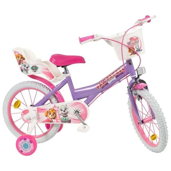 Cykel 16" - TOIMSA - Paw Patrol - Rosa - Justerbart säte - För flickor 3-6 år