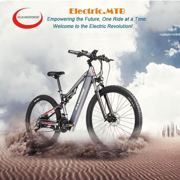Randride YG90A Sølv elektrisk cykel City Style ebike