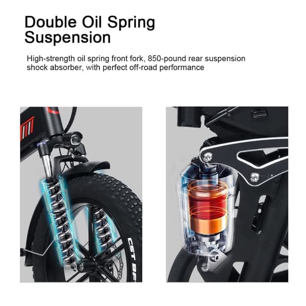 Randride YX20M 1000W kompakt fedtdæk e-cykel