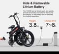 Miniatyrbillede 2 af 11: Randride YX20M 1000W kompakt fedtdæk e-cykel