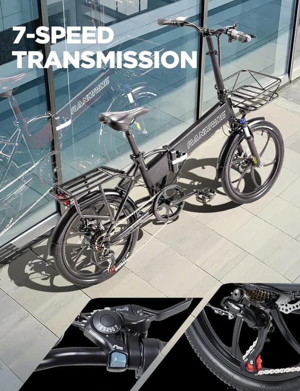 Randride YA20 350W letvægts elektrisk pendlercykel