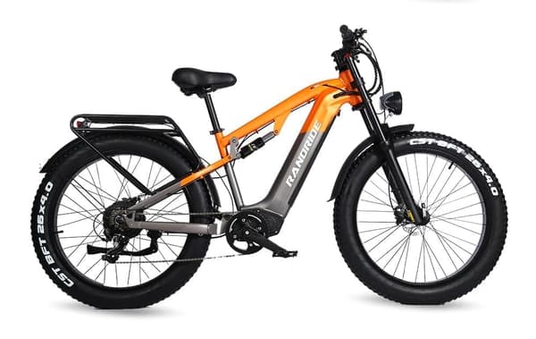 Randride YX80 1500W højeffekt elektrisk mountainbike 48V 20Ah batteri, Shimano hydrauliske bremser, 26"x4.0 fede dæk og dobbelt affjedring