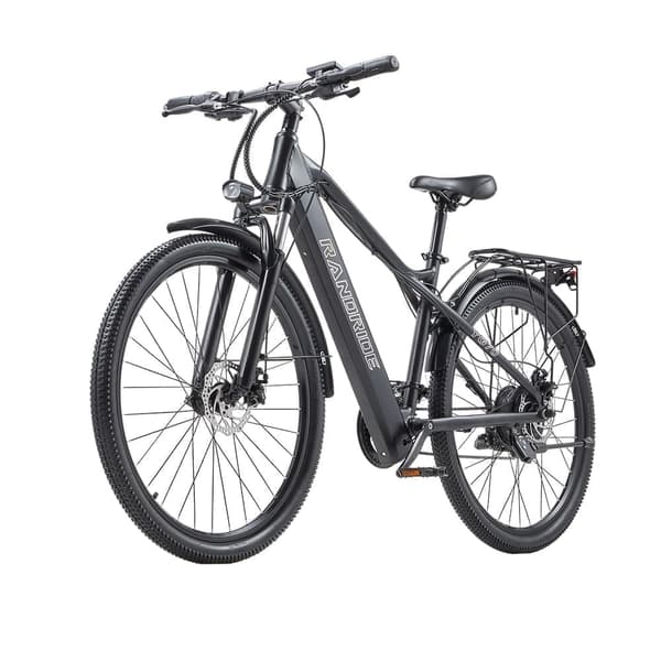 Randride YG70 Urban elcykel 1000W toppmotor, 48V 14Ah batteri, 27-växlade växlar, 27,5" CST-däck och låsbar fjädring