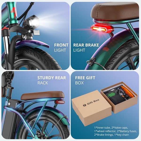 FAFREES F20+ Pro 20'' elcykel, 250W motor, 36V 22,5Ah batteri, 85-100km rækkevidde, Shimano 7 gear, 20''*3.0 dæk