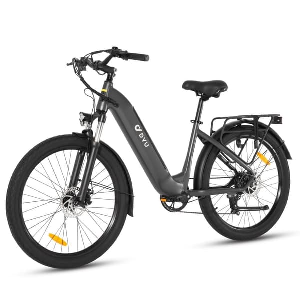 DYU C1 elektrisk stadscykel dam 26 tum 350W 10,4AH Preto