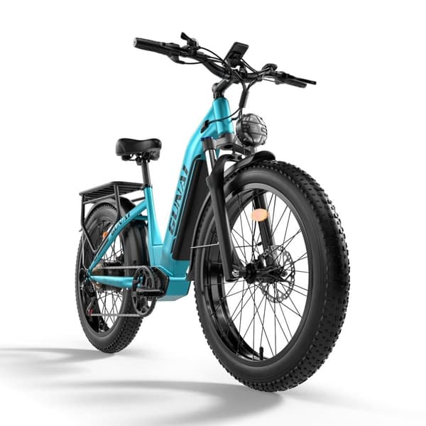 GUNAI-V sähköpyörä aikuisille 26'' askelmallinen työmatkapyörä 1000W 48V 21Ah akku