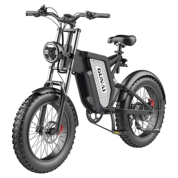 GUNAI MX25 1000W sähköpyörät aikuisille 20*4.0″ paksurenkainen 48V 25Ah täysjousitus