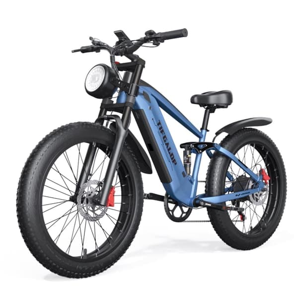 Tifgalop ES28 26" sähköpyörä, 48 V 18 Ah irrotettava akku, 1000 W fatbike