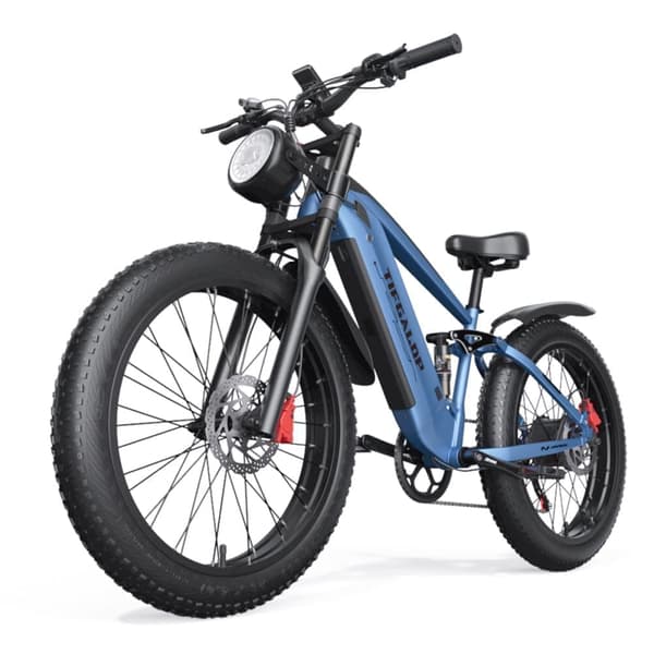 Tifgalop ES28 26" sähköpyörä, 48 V 18 Ah irrotettava akku, 1000 W fatbike
