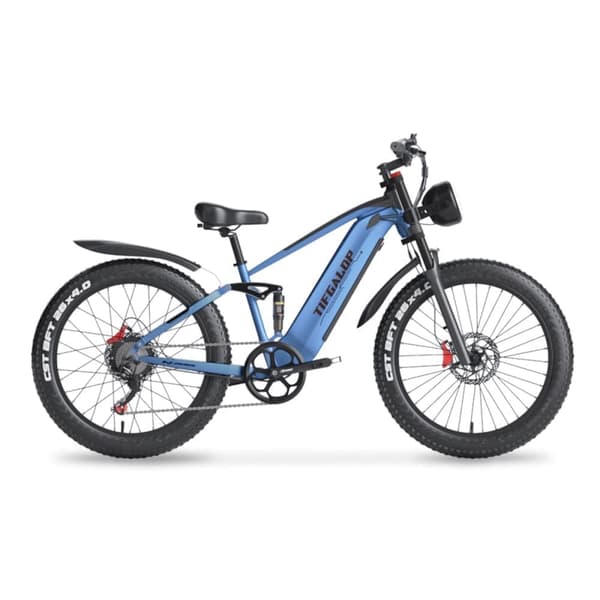 Tifgalop ES28 26" sähköpyörä, 48 V 18 Ah irrotettava akku, 1000 W fatbike