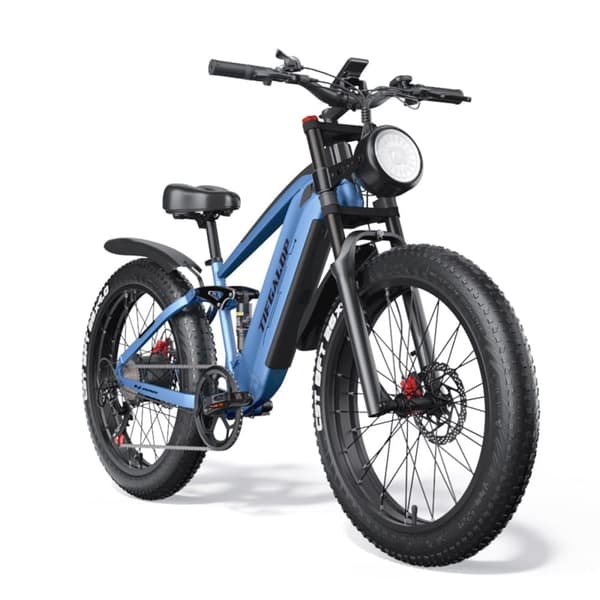 Tifgalop ES28 26" sähköpyörä, 48 V 18 Ah irrotettava akku, 1000 W fatbike
