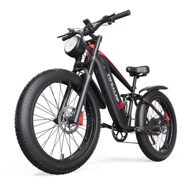 Tifgalop ES28 26" sähköpyörä, 48 V 18 Ah irrotettava akku, 1000 W fatbike