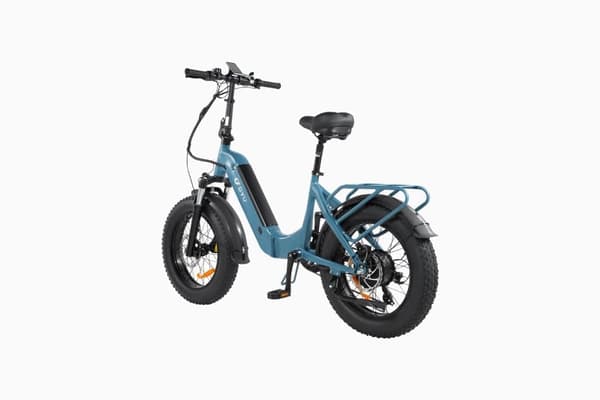 DYU FF500 500W Elcykel med feta däck, 70 km räckvidd, 20×4.0 terrängdäck, avtagbart 13,5 Ah batteri för äventyr och pendling