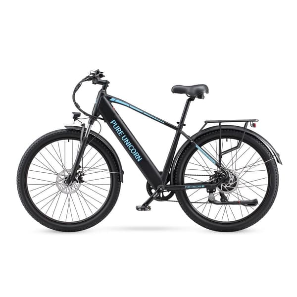 PURE UNICORN U3 29" mountainbike med elmotor, 750W 48V 12.8Ah, svart