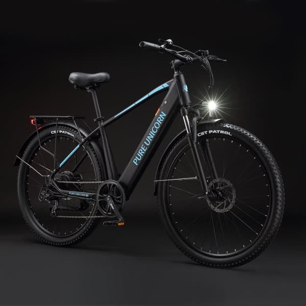 PURE UNICORN U3 29" mountainbike med elmotor, 750W 48V 12.8Ah, svart