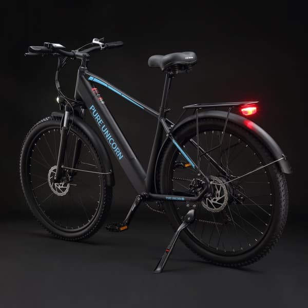 PURE UNICORN U3 29" mountainbike med elmotor, 750W 48V 12.8Ah, svart