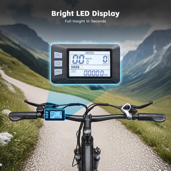 PURE UNICORN U3 29" mountainbike med elmotor, 750W 48V 12.8Ah, svart