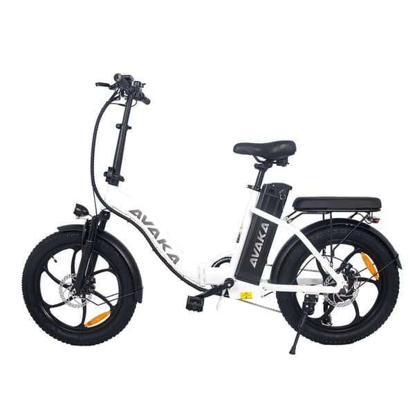 Sammenklappelig Elcykel AVAKA BZ20 Plus 500W Motor 48V 15Ah Batteri Hvid Integrate wheel