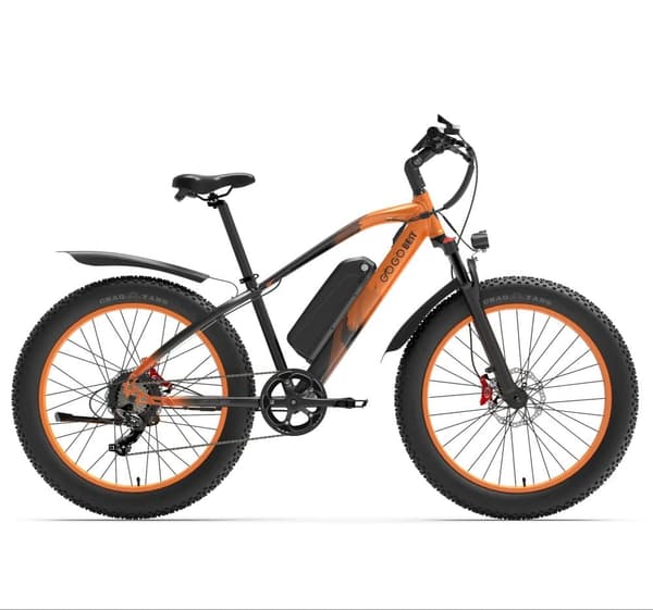 GOGOBEST GF600 PLUS 1000W El-mountainbike, 48V 20Ah, Feta däck Orange