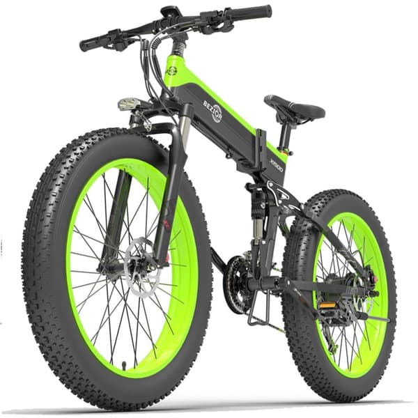 Hopfällbar elektrisk mountainbike Bezior X1500, 48V 12.8Ah batteri, SHIMANO 27-växlad