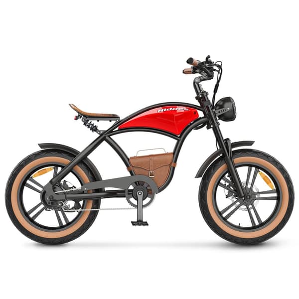 Elektrisk fatbike Hidoes B10, 1000W 48V 13Ah, Cowboy-stil, Rød