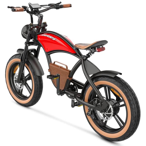 Elektrisk fatbike Hidoes B10, 1000W 48V 13Ah, Cowboy-stil, Rød